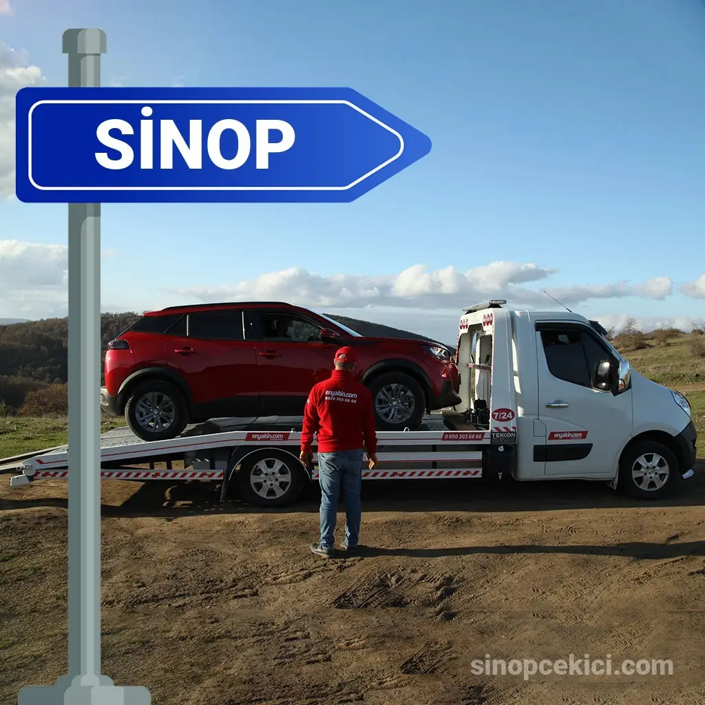 Sinop Merkezden Şehir Dışına Güvenli Araç Transferi - Sinop Çekici